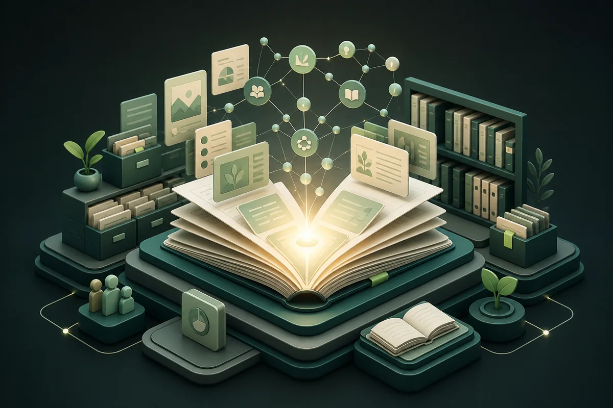 Ilustração da solução Biblioteca Viva